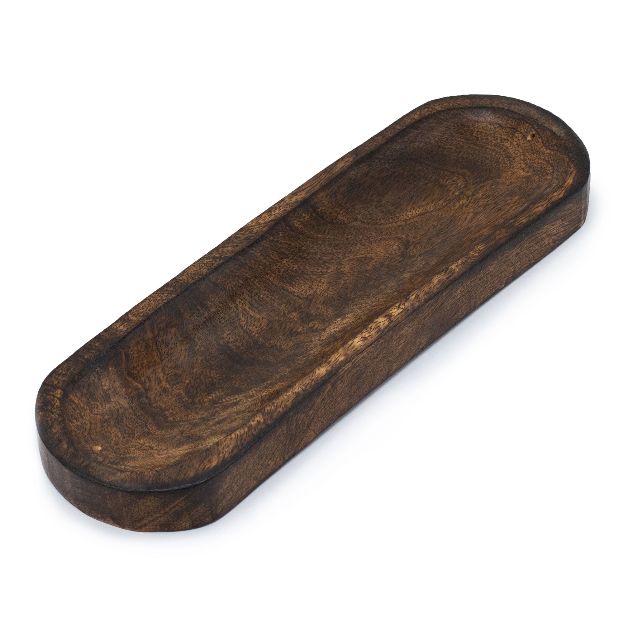 Large Incense Tray 30x10cm in Classic Mango Wood for Aromatherapy