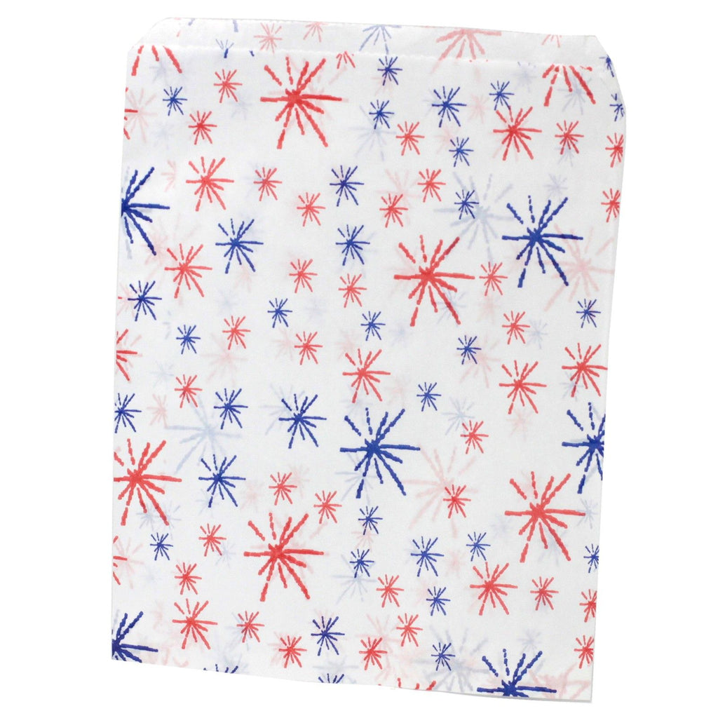 Starburst Design Paper Bags 7 x 9 Inch for Gifts and Party Supplies