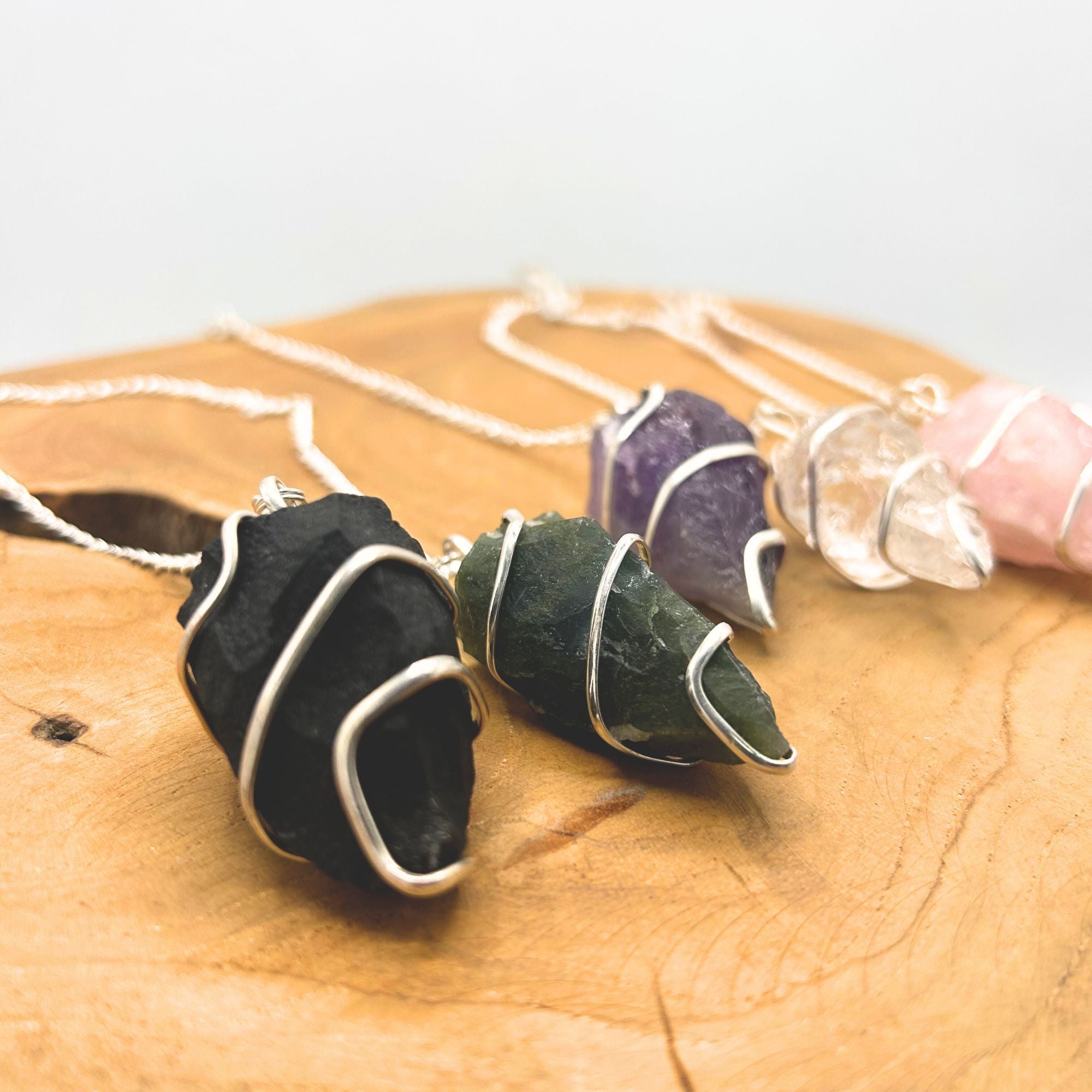 Raw Black Agate Pendulum for Dowsing and Energy Work Tool