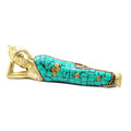 Brass Buddha Figure Lying Down 10cm for Tranquil Home Decor