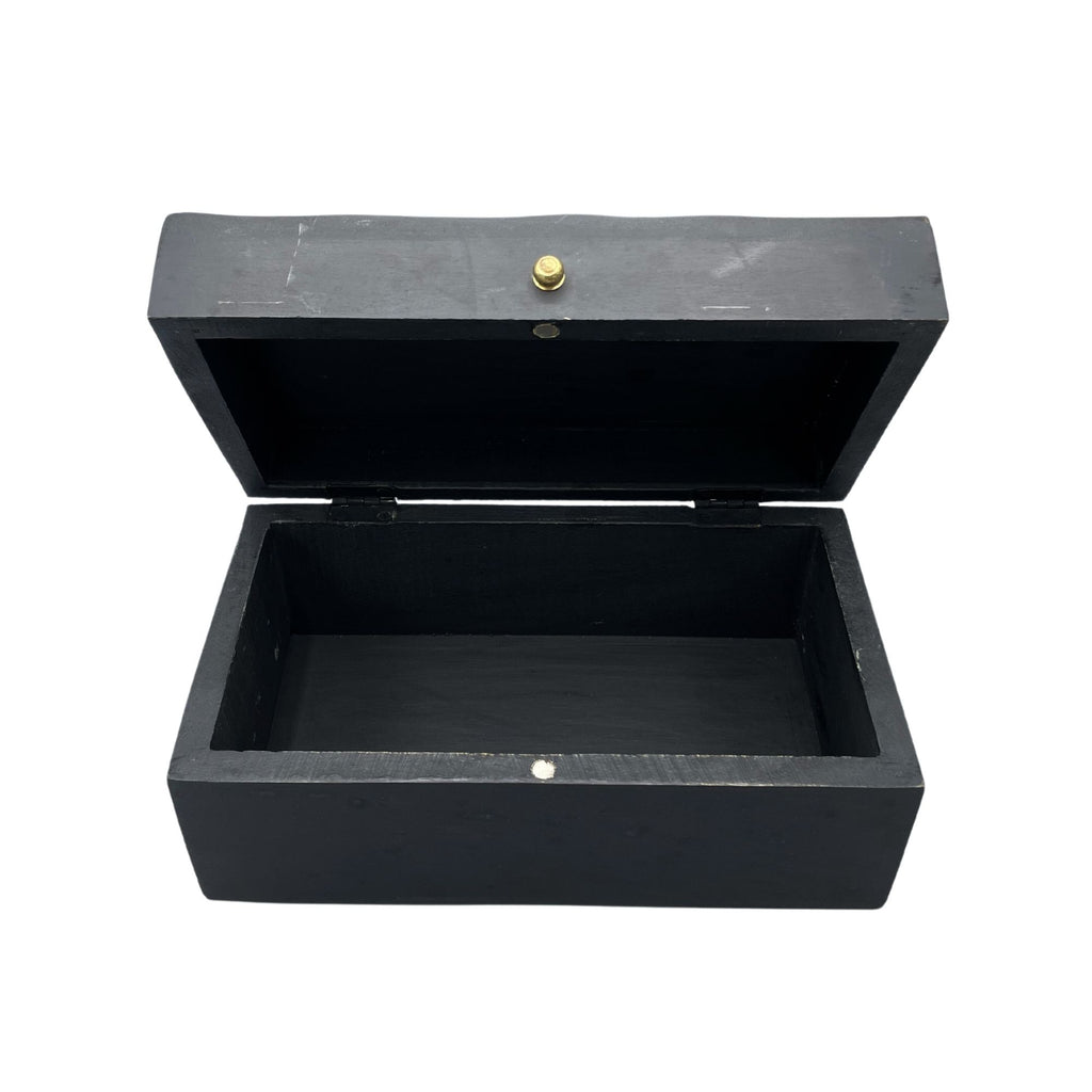 Vintage Deco Multi Purpose Box with Black Swirls for Storage