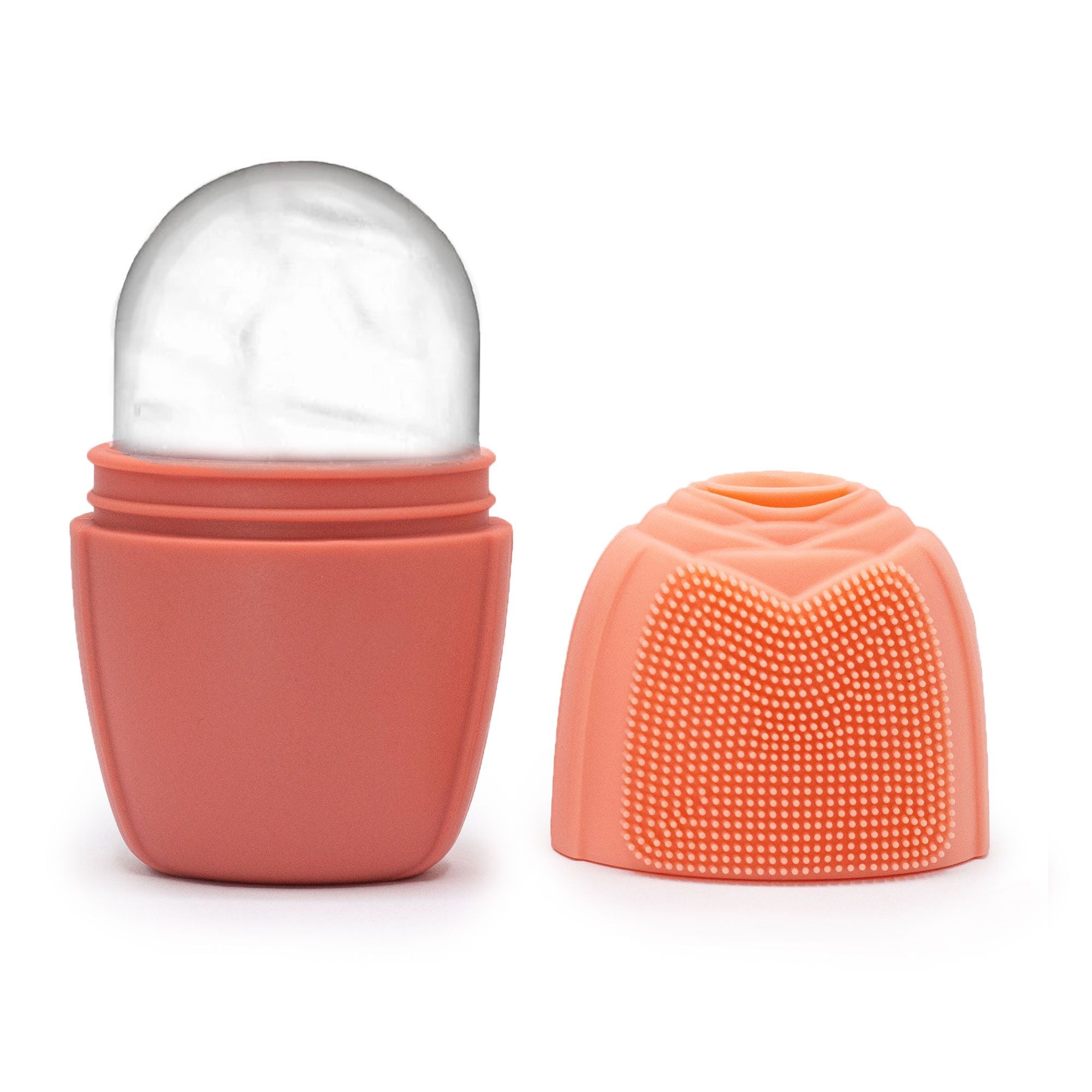 Peach Silicone Ice Face Roller for Refreshing Skincare Routine