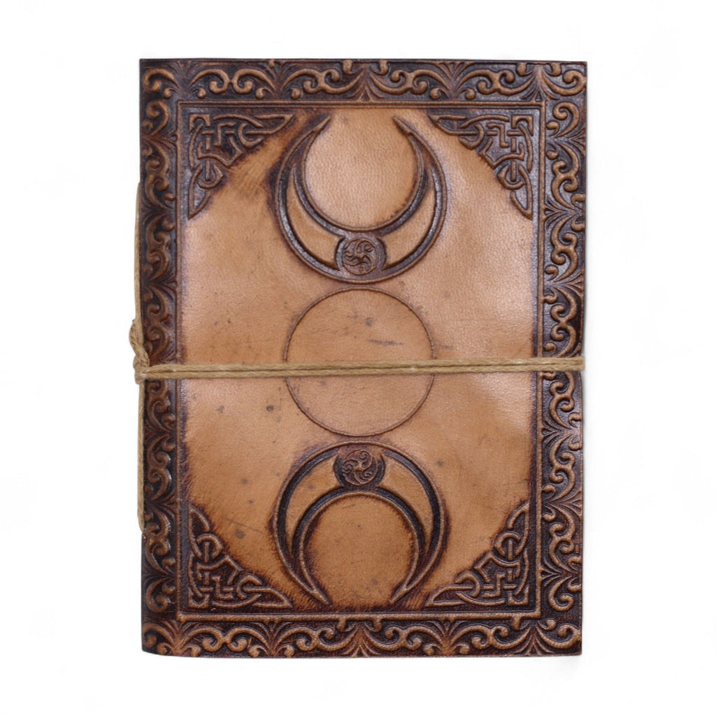 Assorted Leather Notebooks with Unique Embossed Designs