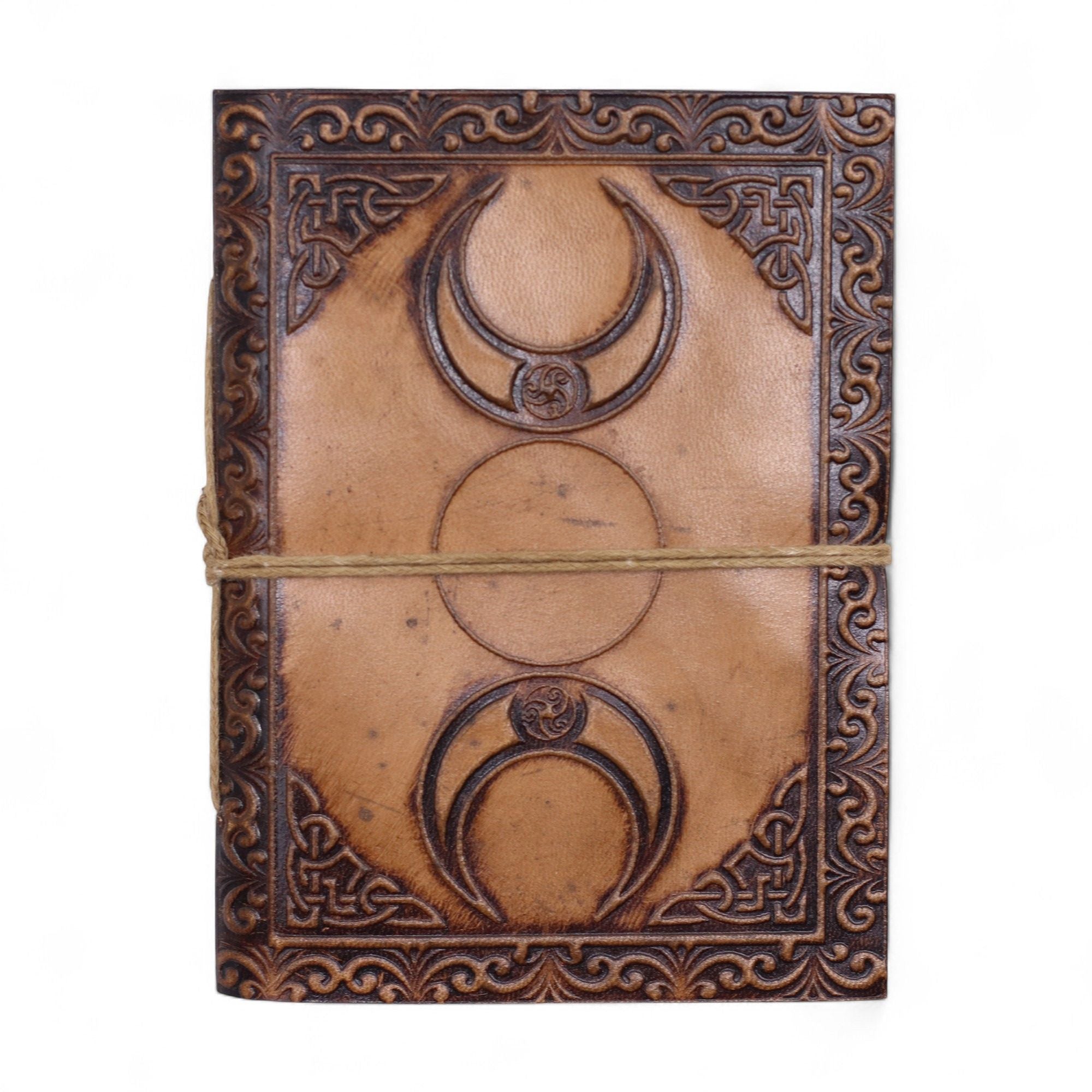 Assorted Leather Notebooks with Unique Embossed Designs