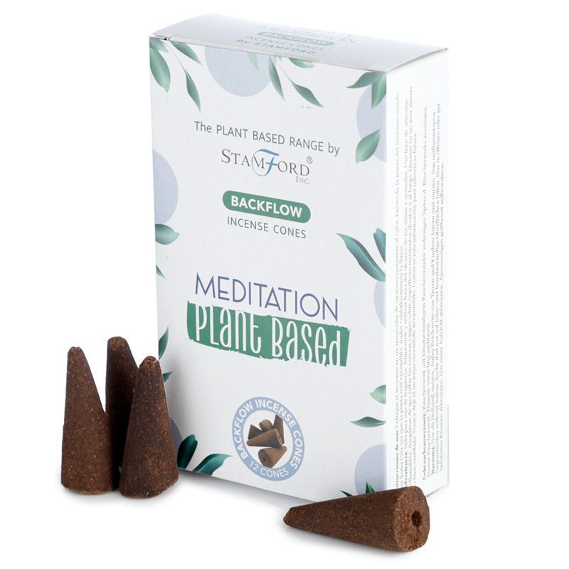 Plant Based Backflow Incense Cones for Meditation and Yoga Use
