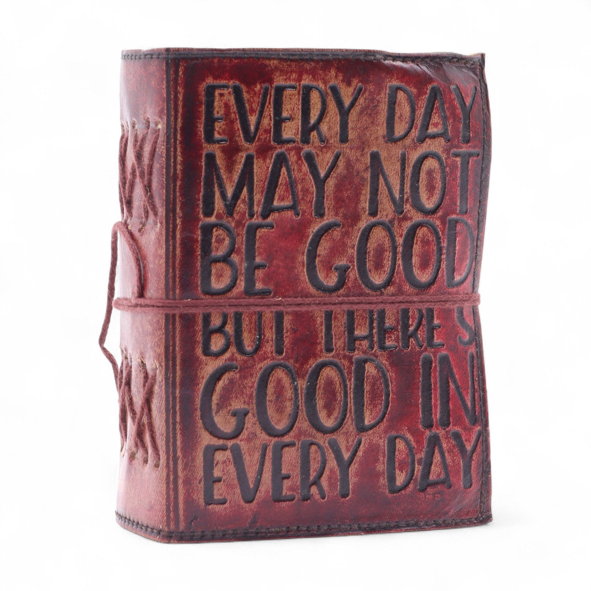 Fat Deckled Edge Leather Notebook for Daily Reflection and Travel