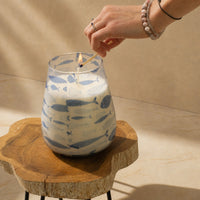 Tall Glass Jar Candles - Seabreeze