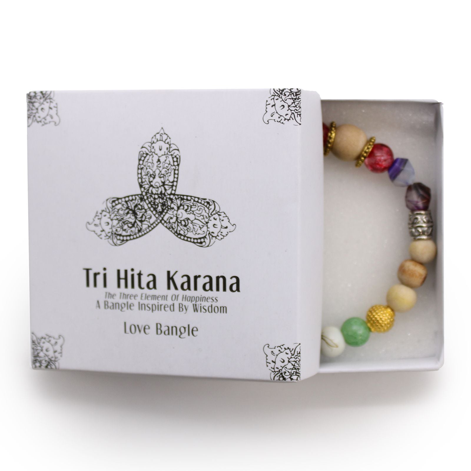 Tri Hita Karana Bangle for Love Balance and Harmony in Life Gift Box