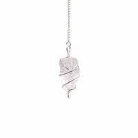 Raw Gemstone Pendulum - Rock Quartz