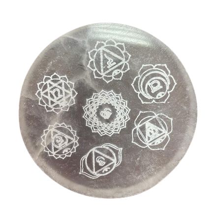 Small Charging Plate 8cm with Intricate Chakra Design for Home