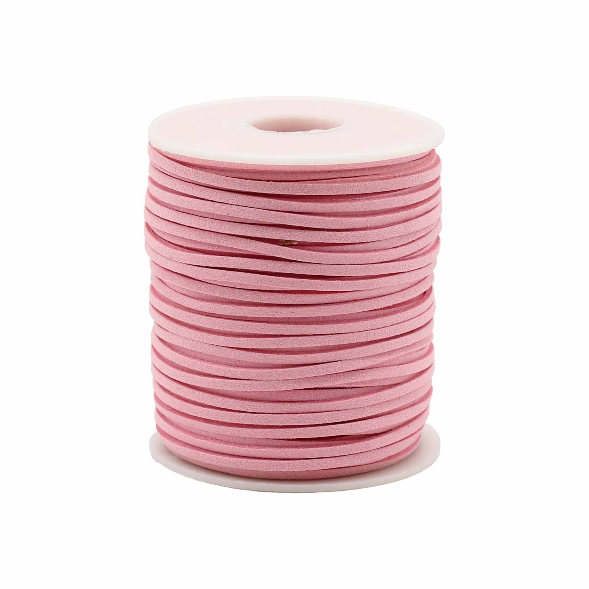 Pink Bulk Roll Pendant Cord 2.5mm x 45m for Crafting Projects
