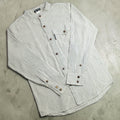 Nomad Sari Grandad Shirt in Grey Stone for Everyday Style