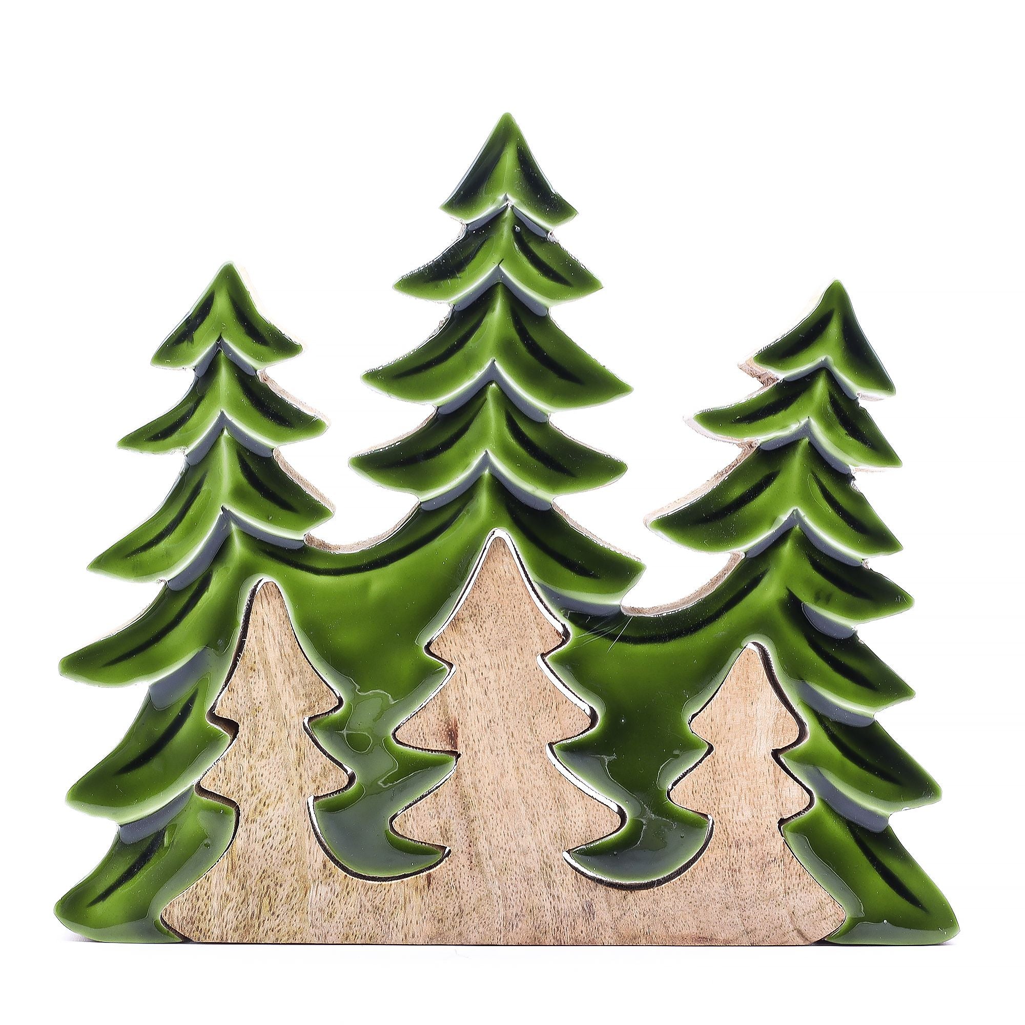 Lost in the Forrest Three Trees 3D Wooden Decoration for Home