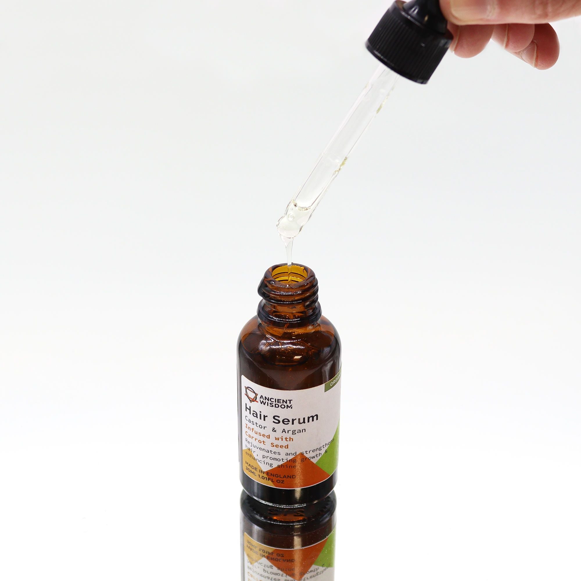 Organic Hair Serum 30ml with Carrot Seed for Stronger Hair