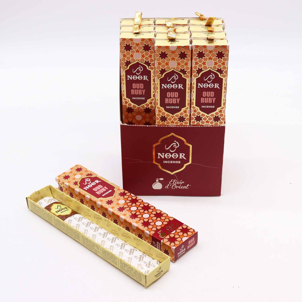Noor Oud Incense Ruby for Rich Aroma and Welcoming Atmosphere