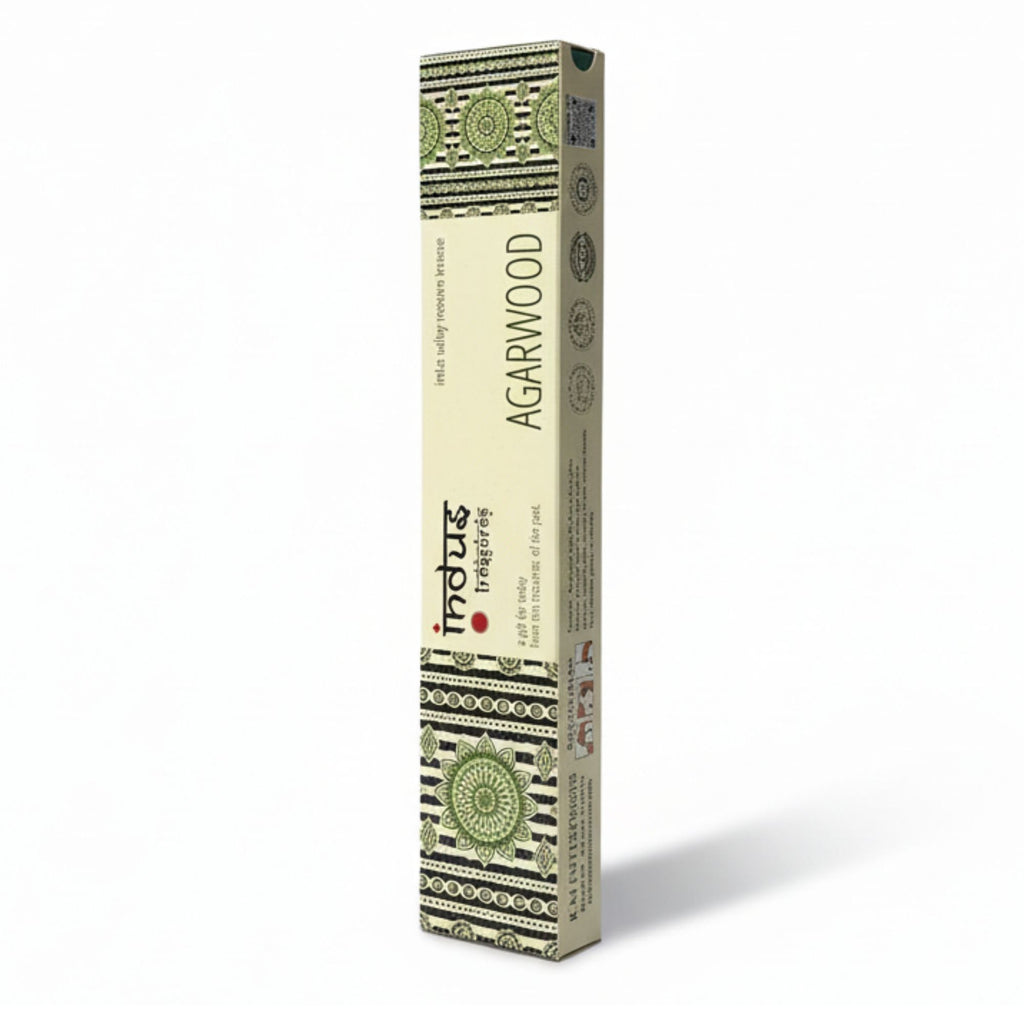 Indus Treasures Agarwood Incense Sticks 15g Pack for Serenity