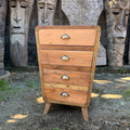 4 Draws Storage Unit in Recycled Wood for Stylish Home Decor