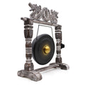 Small Black Healing Gong with Stand 25cm for Tranquil Spaces
