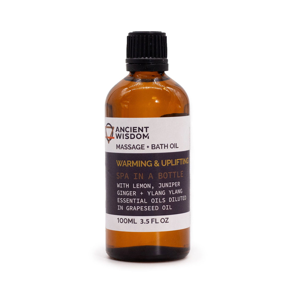 Warm & Uplifting Massage Oil 100ml for Relaxation and Comfort