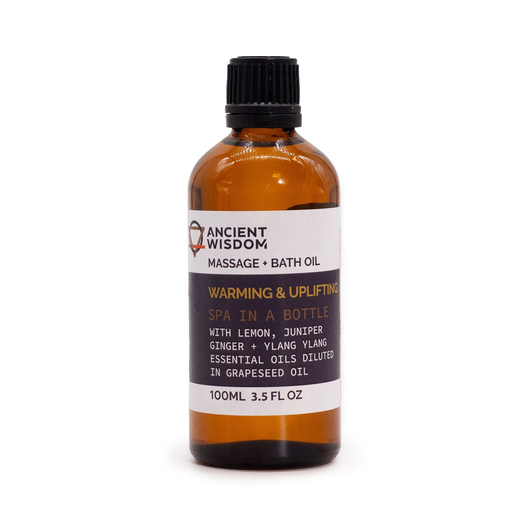 Warm & Uplifting Massage Oil 100ml for Relaxation and Comfort