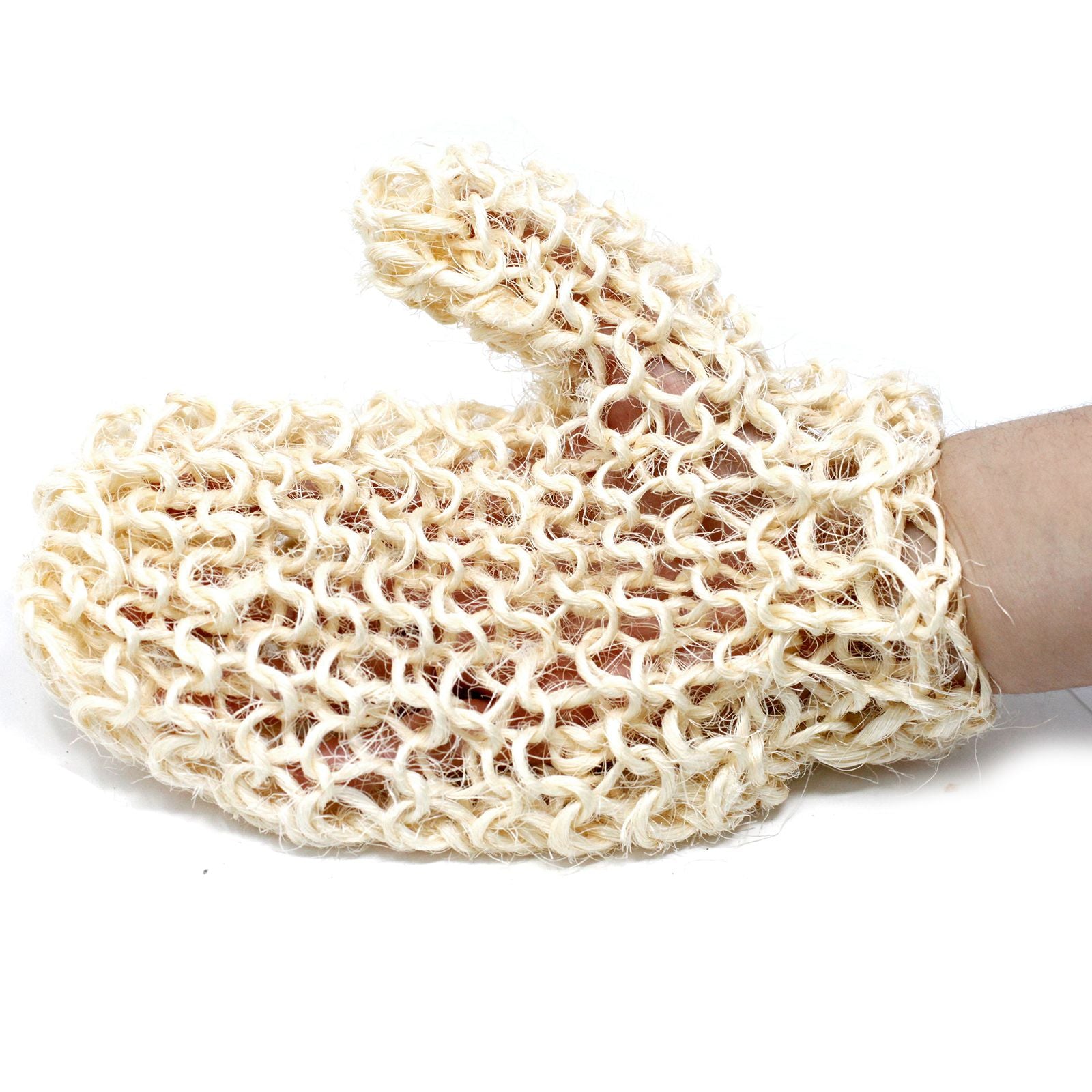 Sisal Sponge and Scrub Exfoliating Glove for Smooth Skin Care