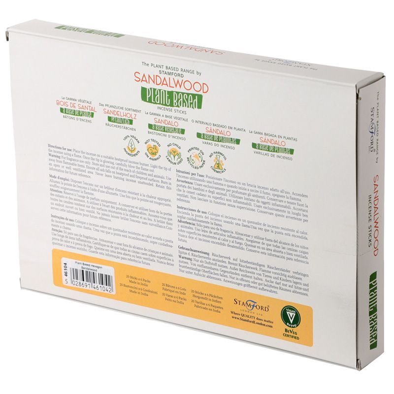 Sandalwood Plant Based Incense Sticks for Home Fragrance and Calm