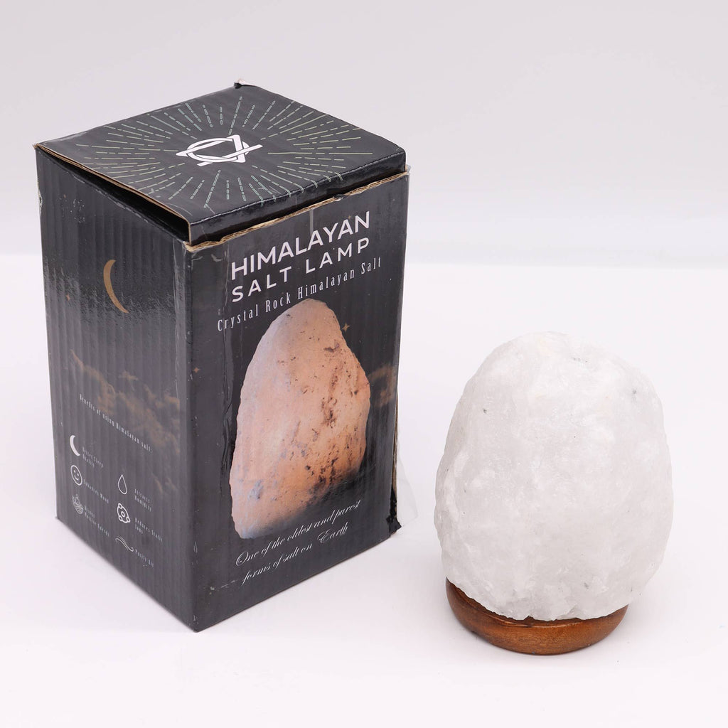 Crystal Rock Himalayan Salt Lamp Unique Artisan Home Decor Accent