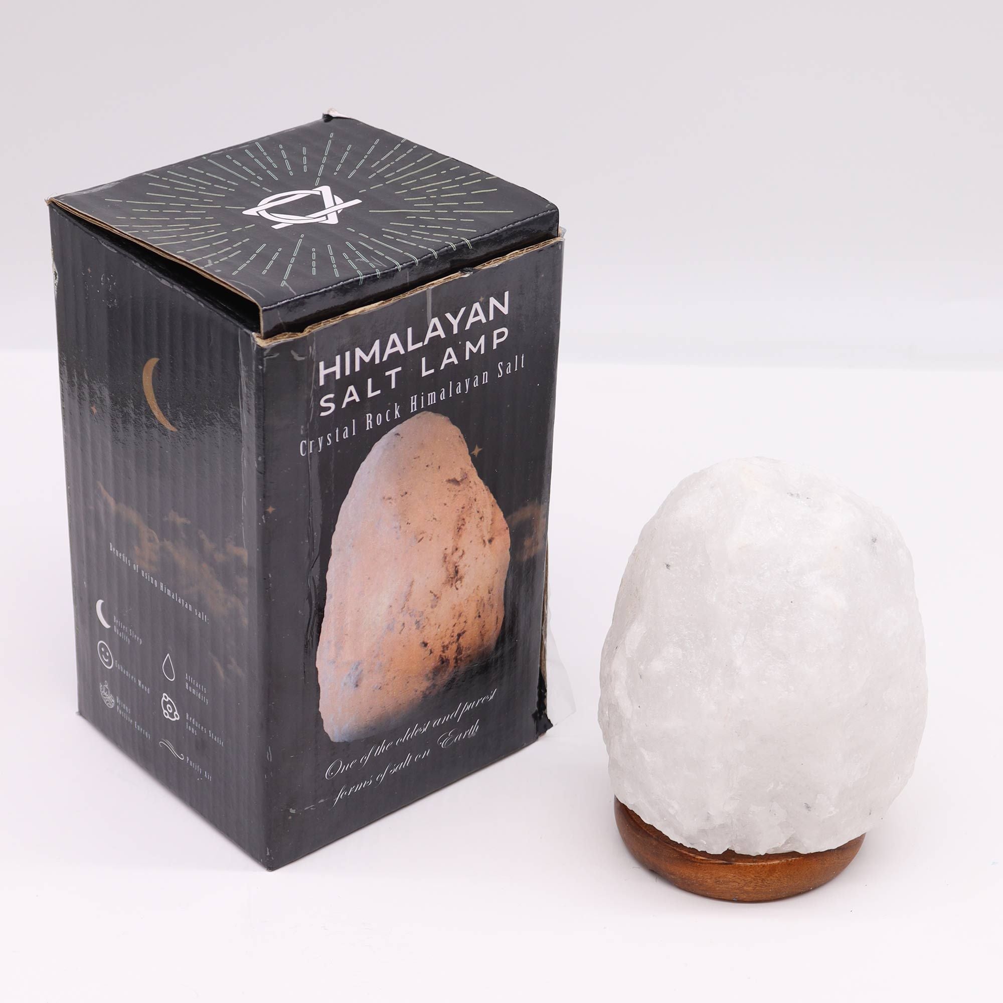 Crystal Rock Himalayan Salt Lamp Unique Artisan Home Decor Accent