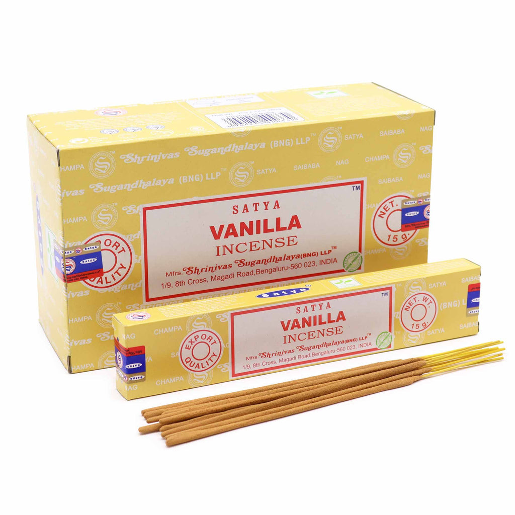 Satya Incense Sticks 15gm with Vanilla Scent for Home Fragrance