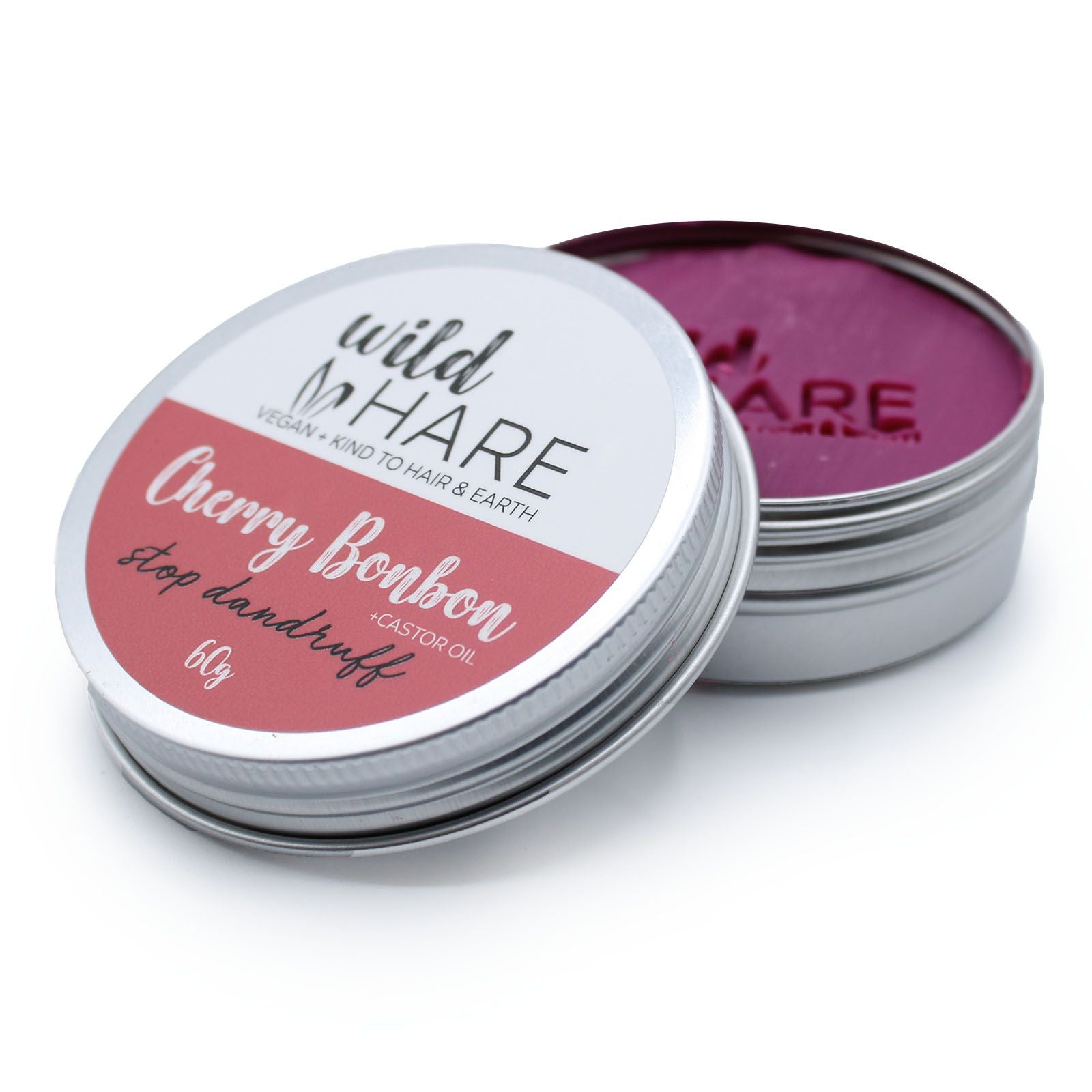 Wild Hare Solid Shampoo 60g Cherry Bonbon for Eco Friendly Hair