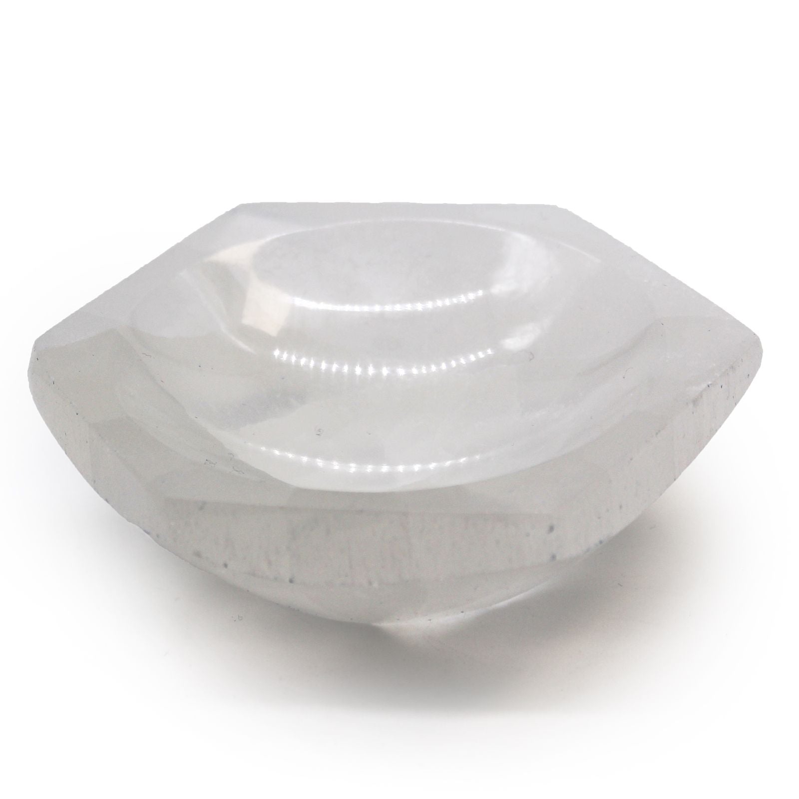 Selenite Hex Bowl 10cm for Stylish Home Decor and Accents