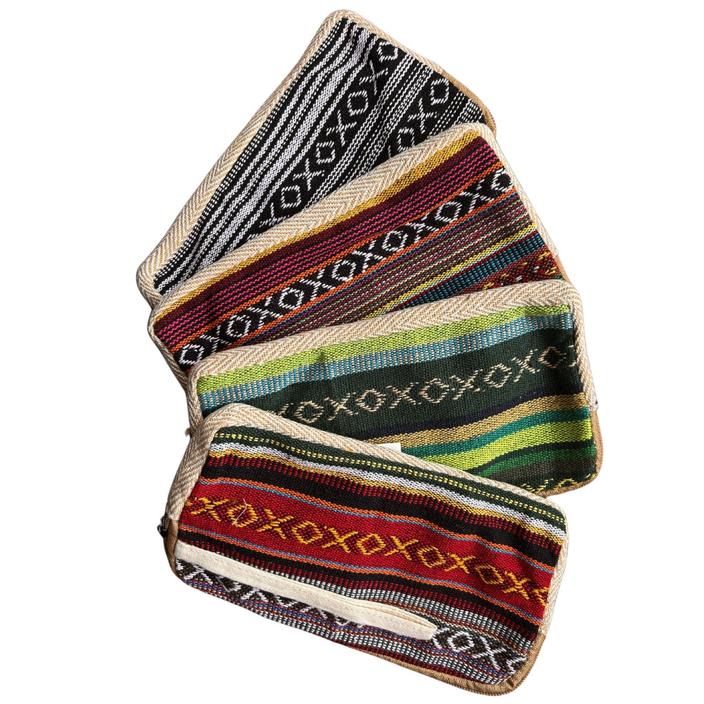 Hemp Phone Tobacco Anything Zip Pouch in Assorted Designs