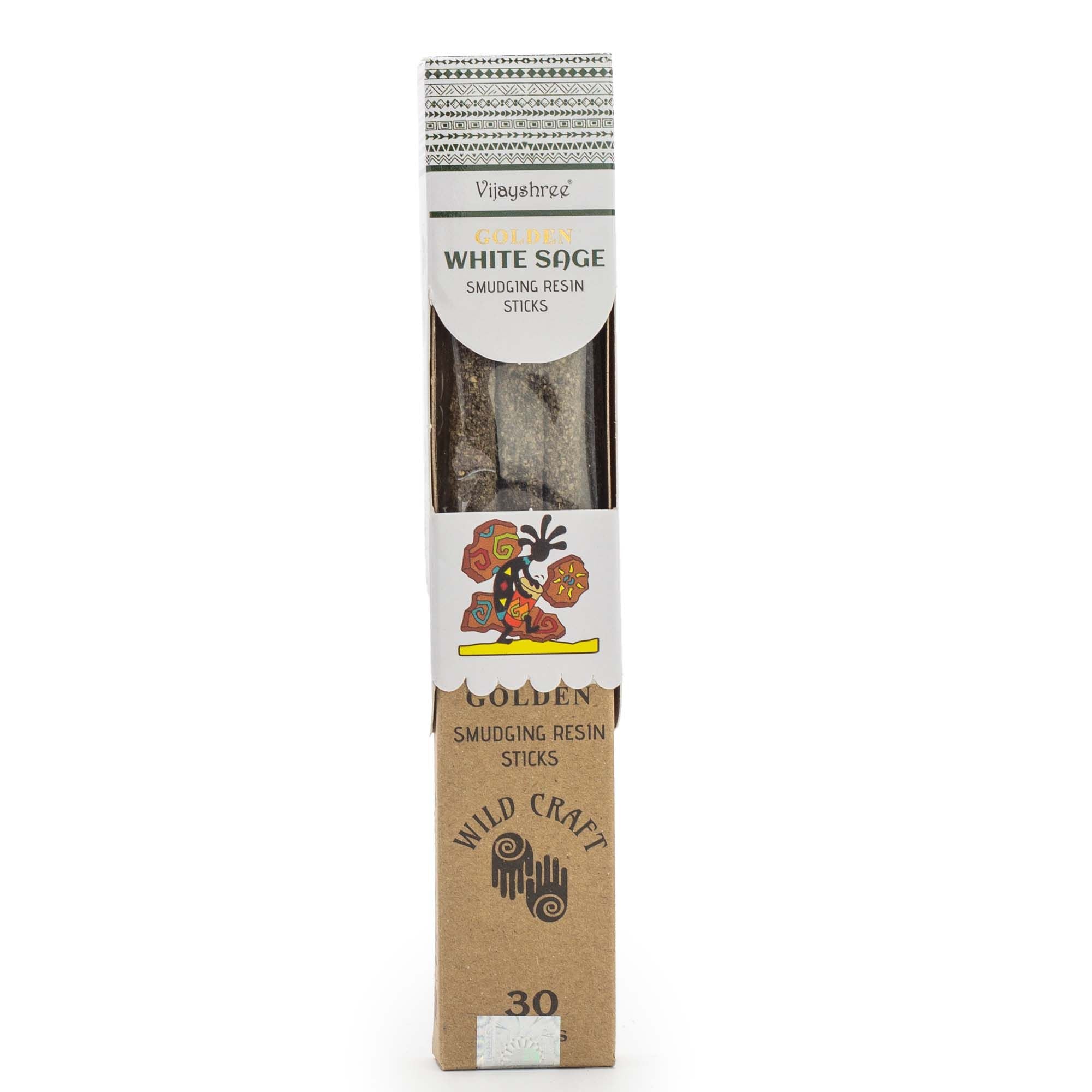 Golden White Sage Smudging Resin Sticks in 30g Pack