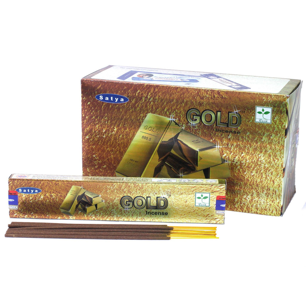 Satya Incense Sticks 15gm Gold for Bright and Energising Aroma