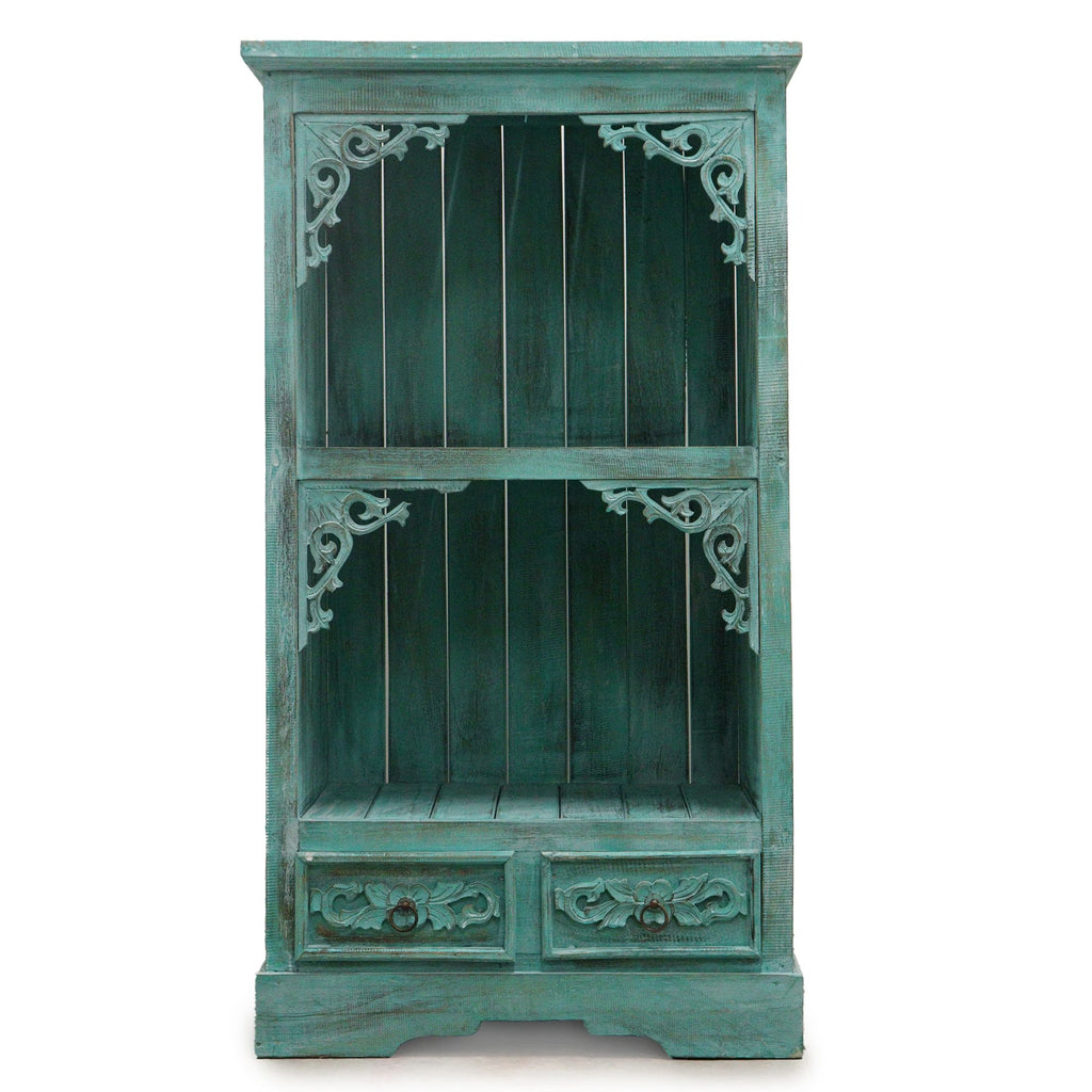 Albasia Bathroom Cabinet in Turquoise Wash for Stylish Storage
