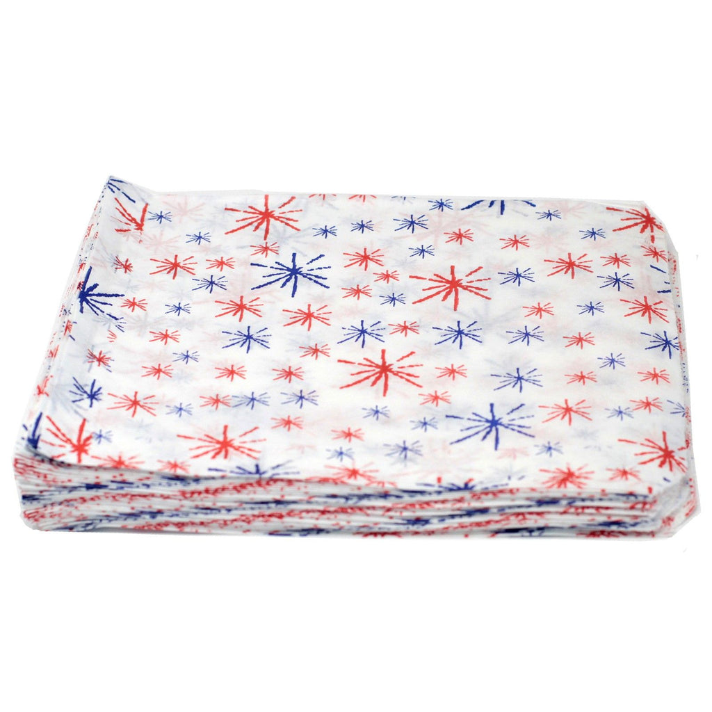 Starburst Design Paper Bags 7 x 9 Inch for Gifts and Party Supplies