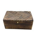 Vintage Deco Multi Purpose Box with Antique Lines Design for Storage