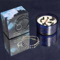 Zodiac Crystal Candle with Gemstone Bracelet for Taurus Lovers