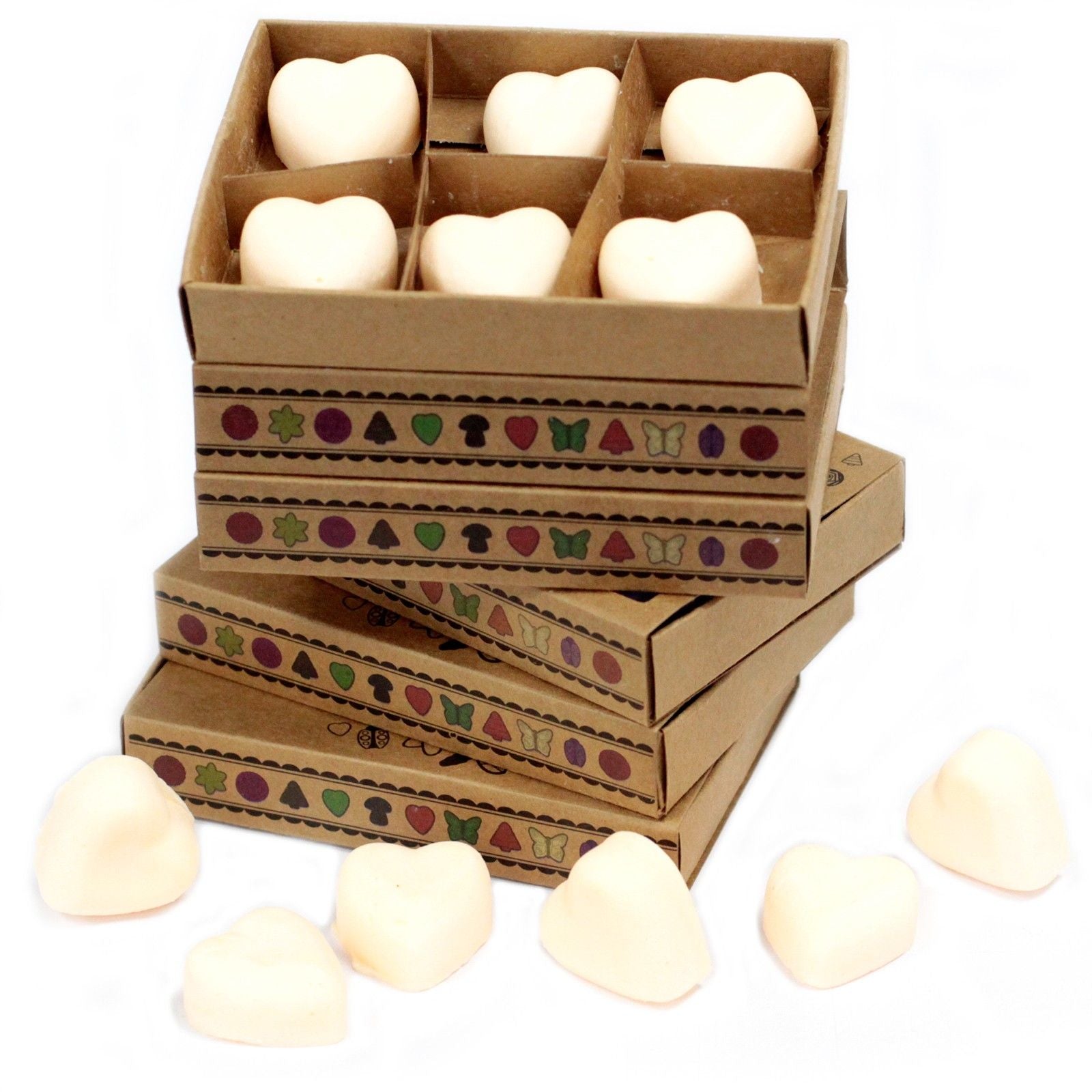 Box of 6 Natural Soy Wax Melts with Cinnamon and Orange Scents