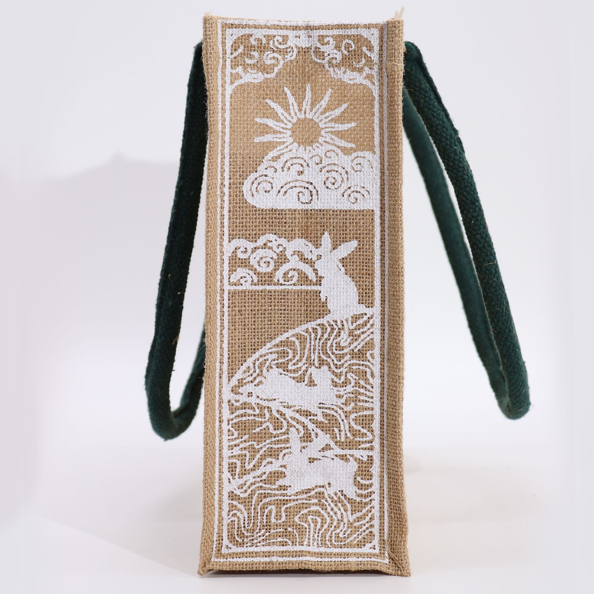 Hop Hare Jute Big Bag with I am Magical Design for Eco Fashion