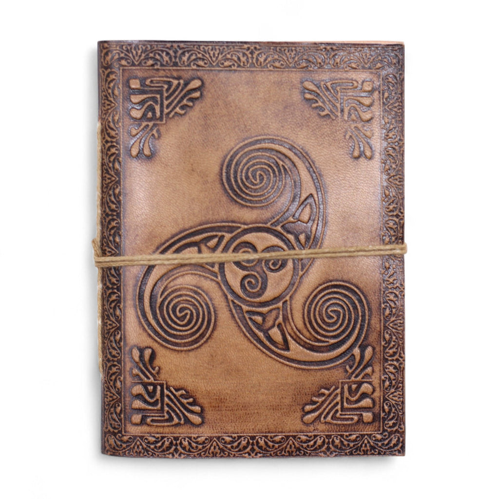 Assorted Leather Notebooks with Unique Embossed Designs