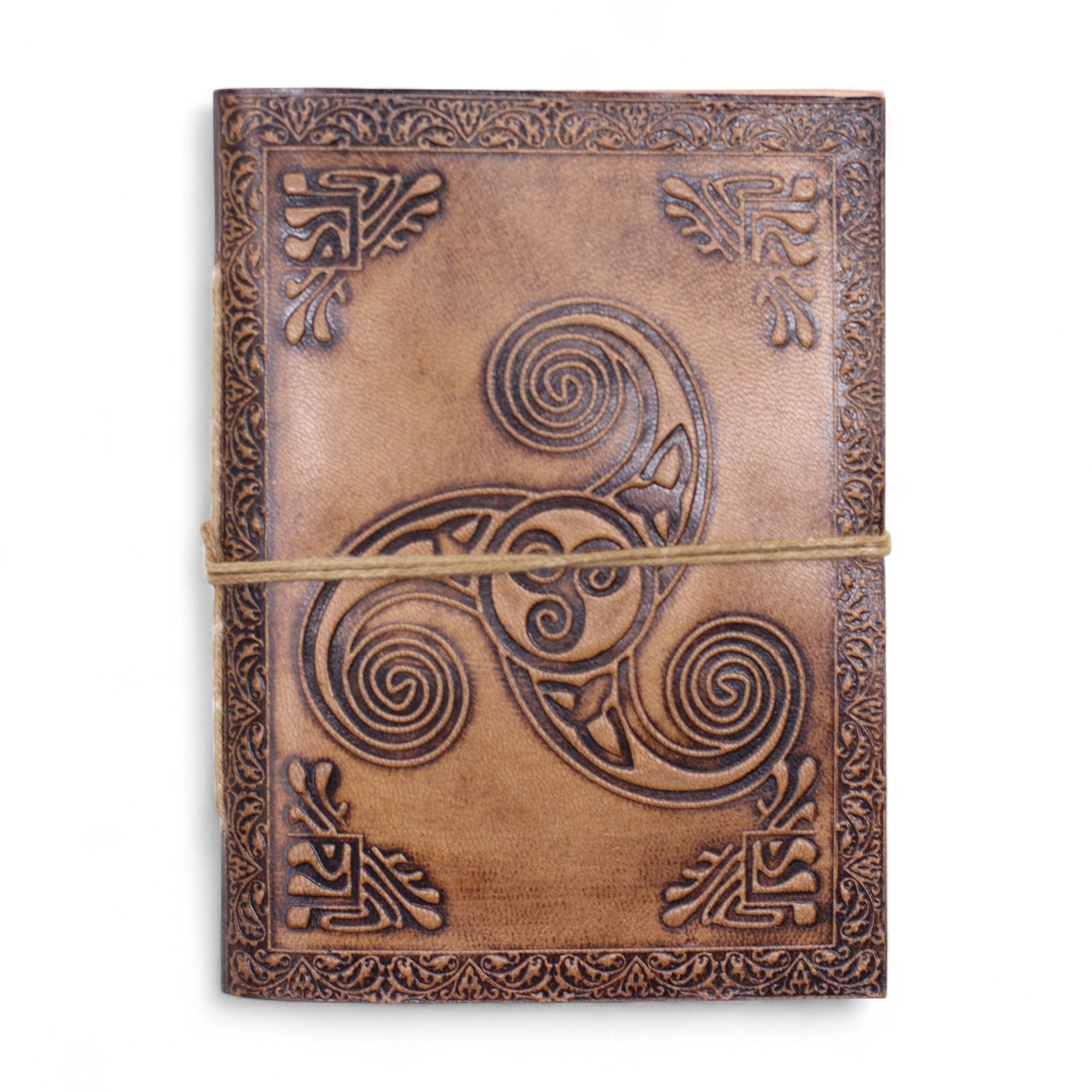 Assorted Leather Notebooks with Unique Embossed Designs