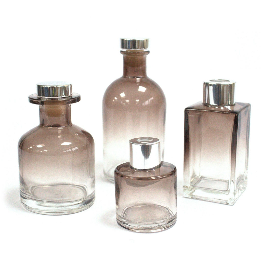 Charcoal 100 ml Square Long Reed Diffuser Bottle for Home Fragrance
