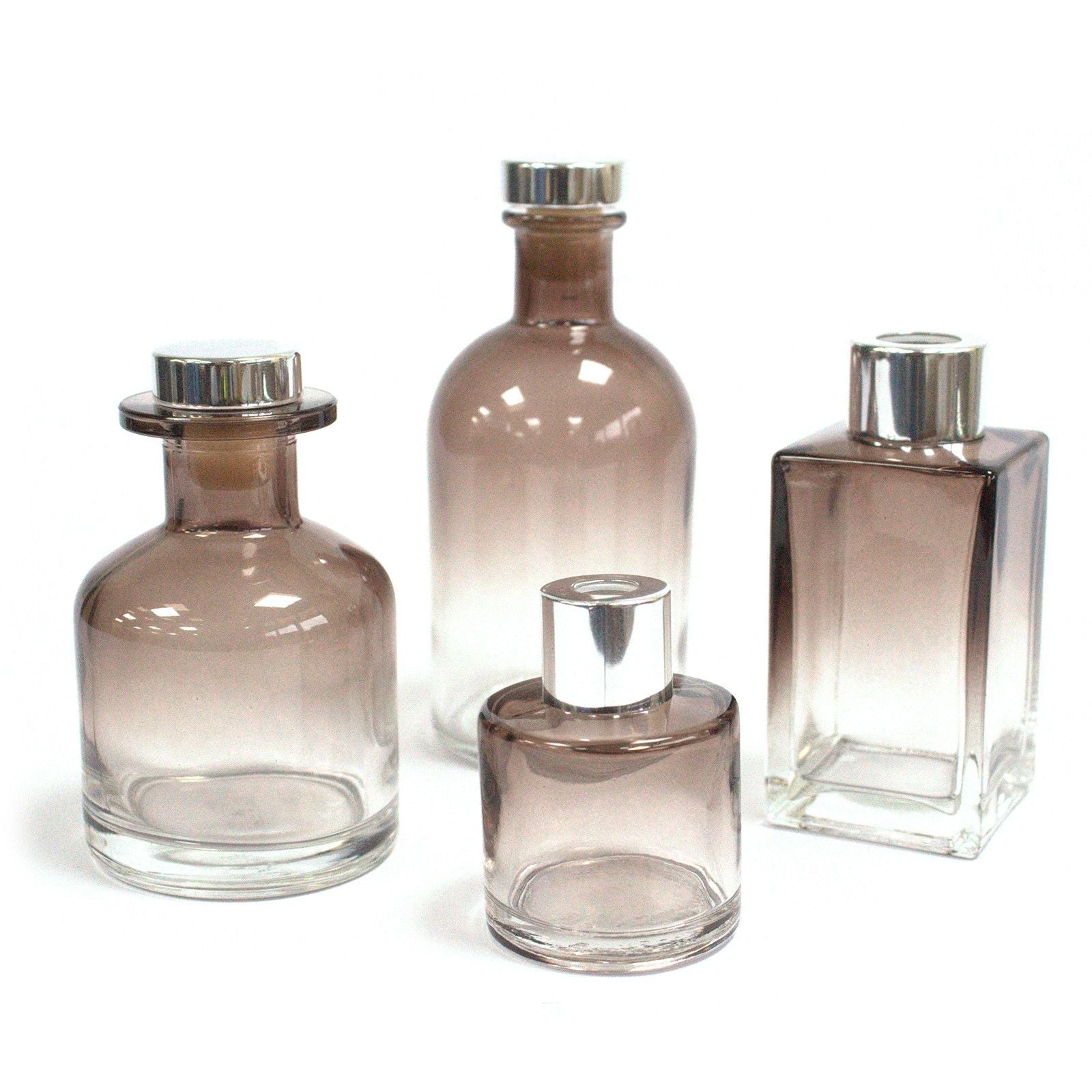 50 ml Round Reed Diffuser Bottle in Charcoal for Fragrance Use