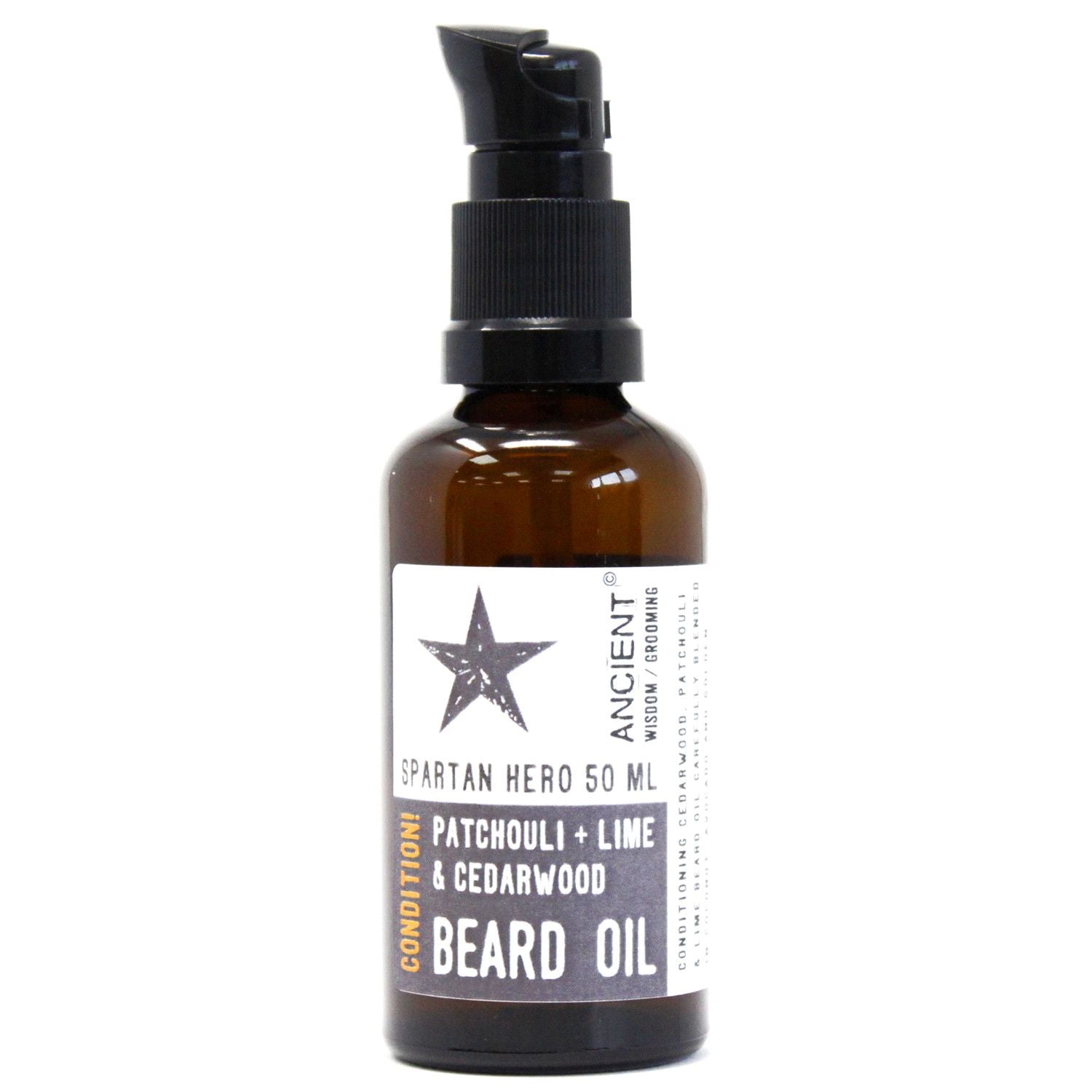 50ml Spartan Hero Beard Oil for Softening and Conditioning Facial Hair