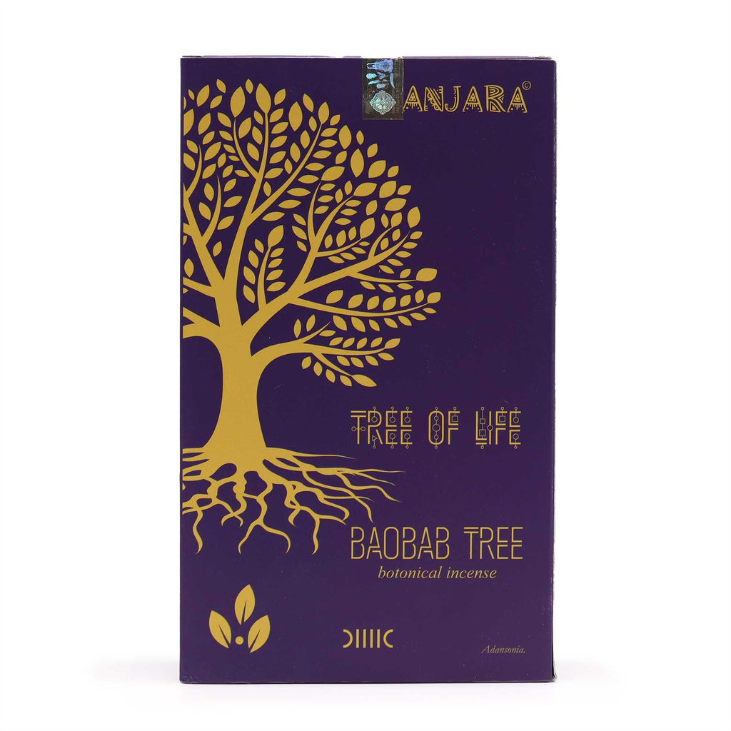 Banjara Botanical Incense Baobab Tree for Grounding Energy and Peace