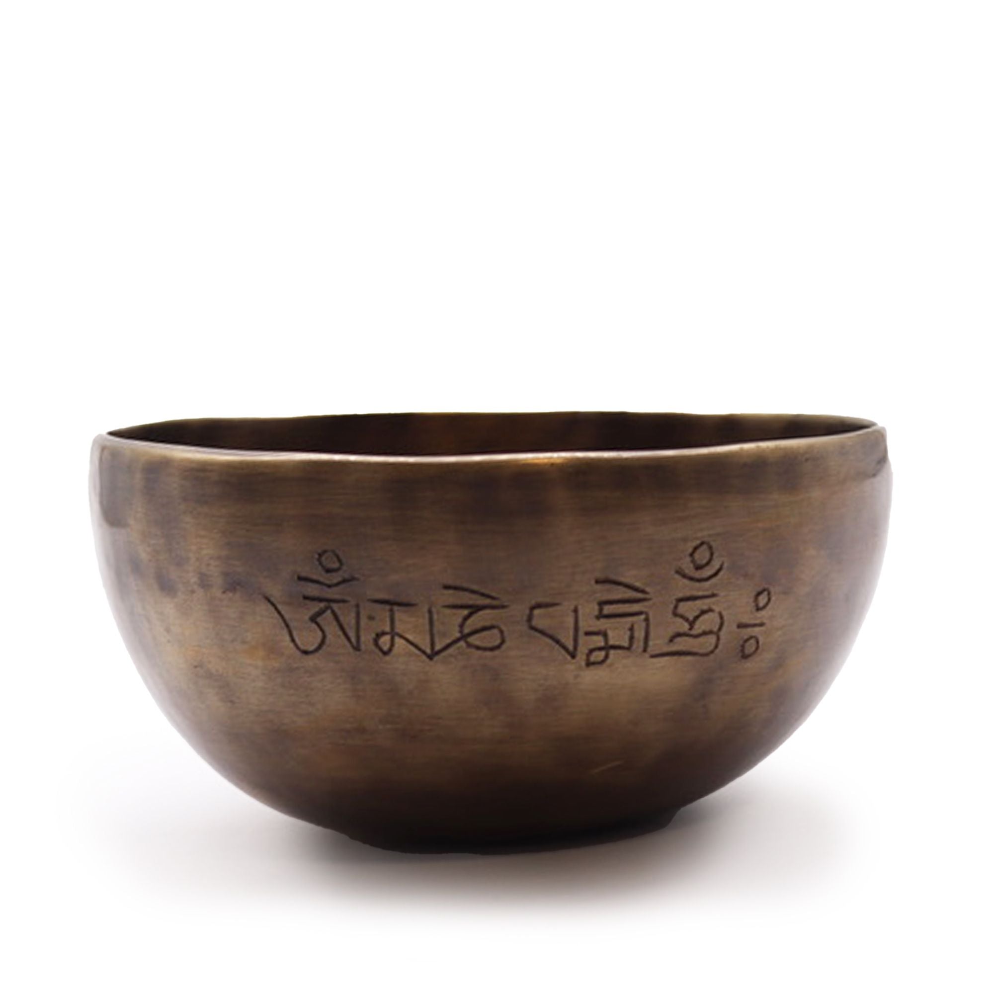 Medium Indian Moon Phase Singing Bowl for Meditation and Decor