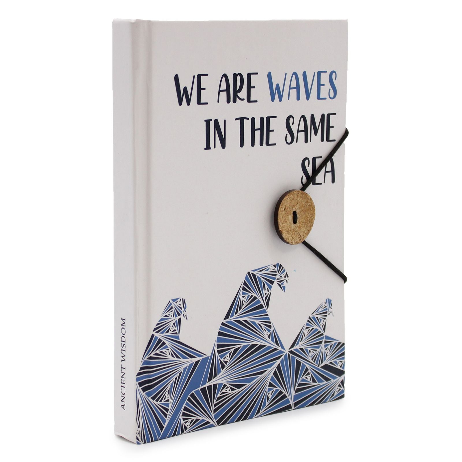 Waves in the Same Sea Notebook with Strap for Eco Friendly Use