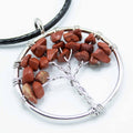 Tree of Life Pendant in Red Jasper for Elegant Jewellery Style