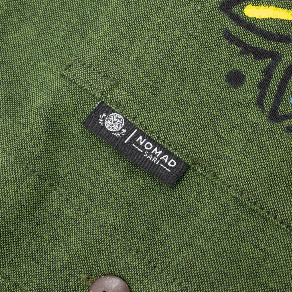 Nomad Sari Kathmandu Shirt in Forest Green for Everyday Style